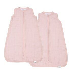 (Set of 2) Lulujo 100% Cotton Muslin Sleepsack 6-12 Months in "Ballet Slipper"